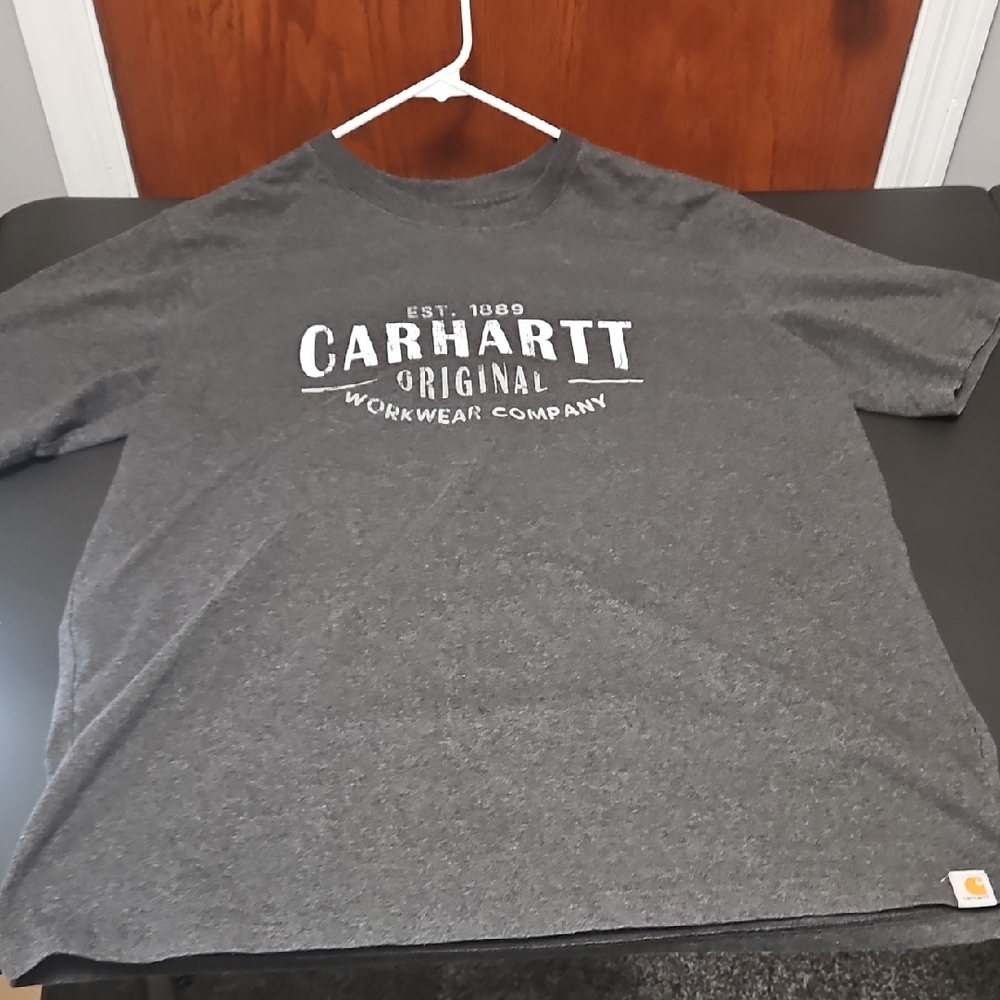 Carhartt Gray Short-Sleeve Logo Tee